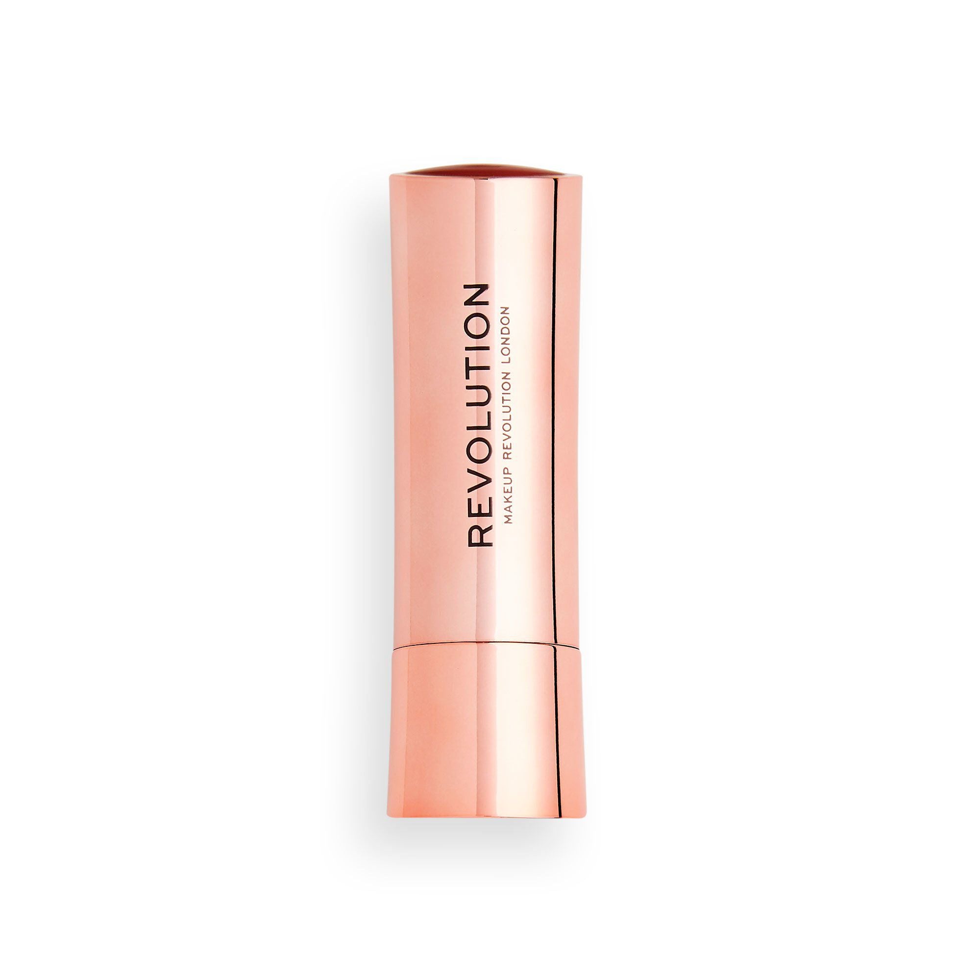 Revolution Satin Kiss Lipstick Heart Race Peach Nude